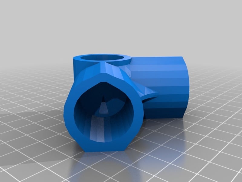 3-suuntainen kulmakappale 1/2 tuuman PVC-putkelle