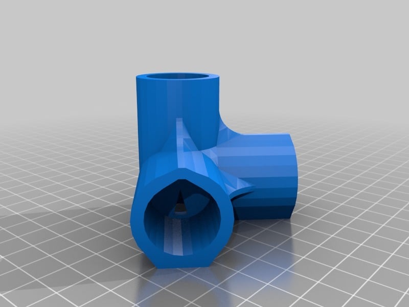 4-suuntainen kulma, 1/2 tuuman PVC-putkiliitin