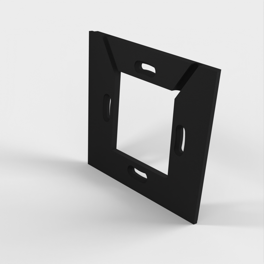 Kelluva tabletin seinäteline, jossa lataustuki