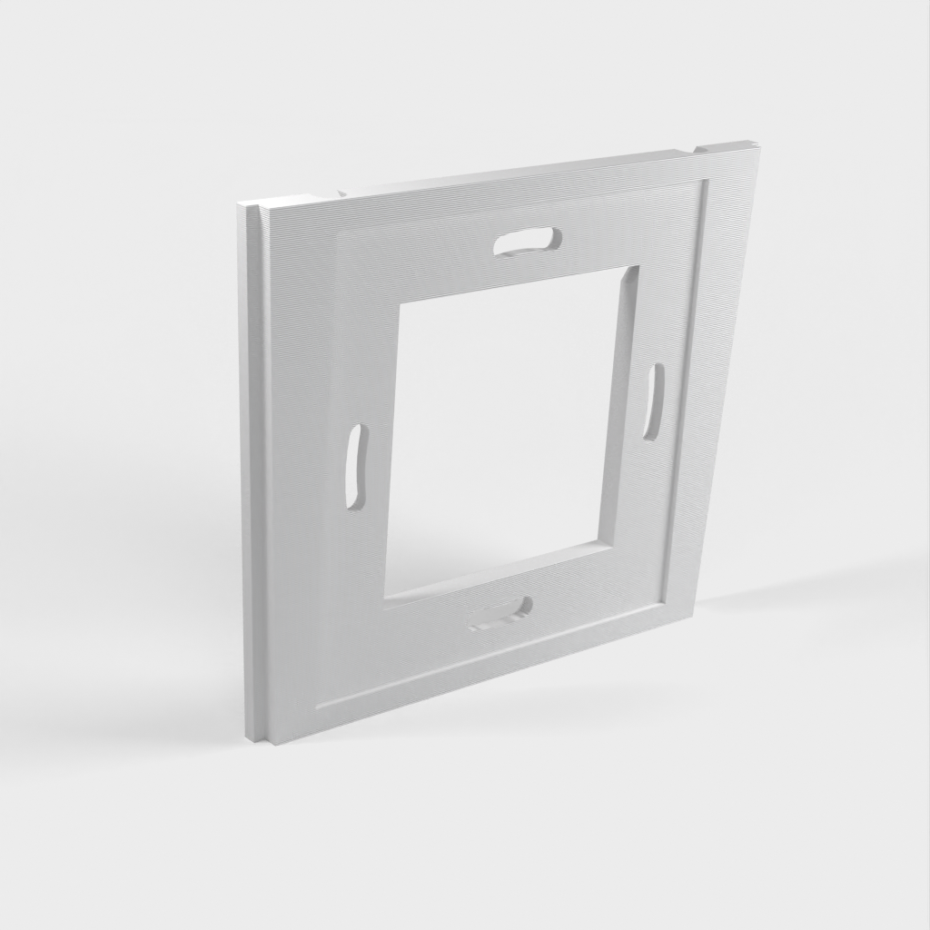 Kelluva tabletin seinäteline, jossa lataustuki