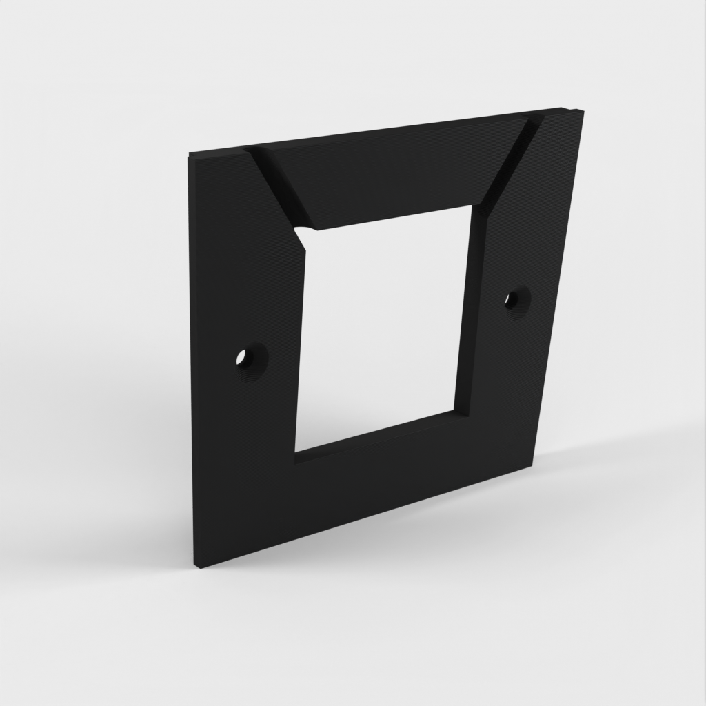 Kelluva tabletin seinäteline, jossa lataustuki