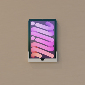 iPad Mini -seinäkiinnitys latauskaapelin ulostulolla (paksu versio)