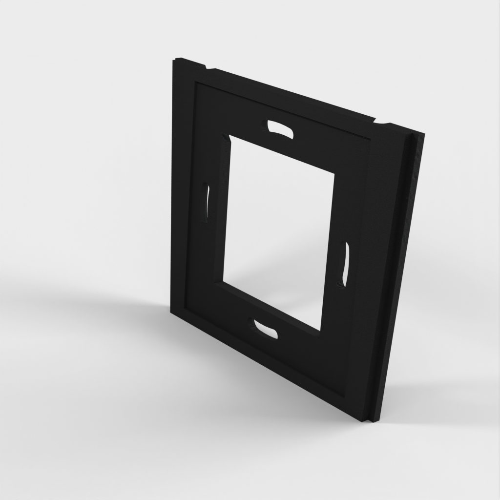 Kelluva tabletin seinäteline, jossa lataustuki