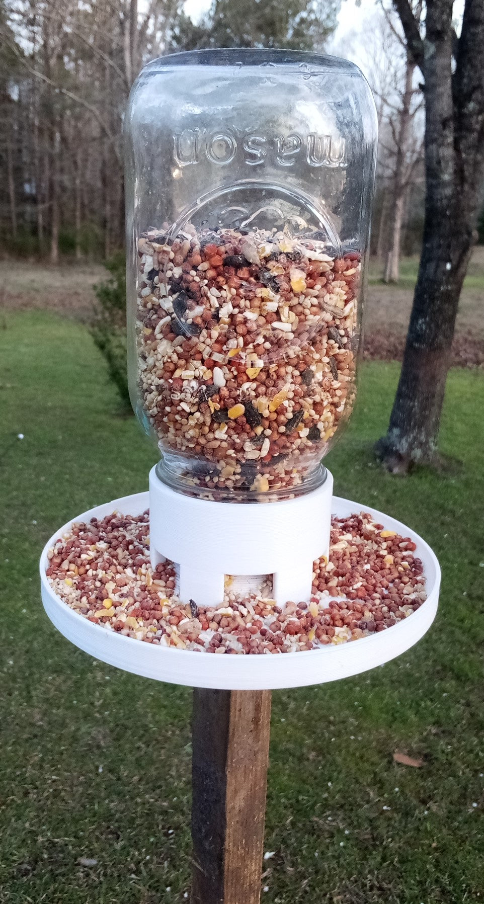 Glas Mason Jar -lintujenruokinta-astia - Helppo käyttää