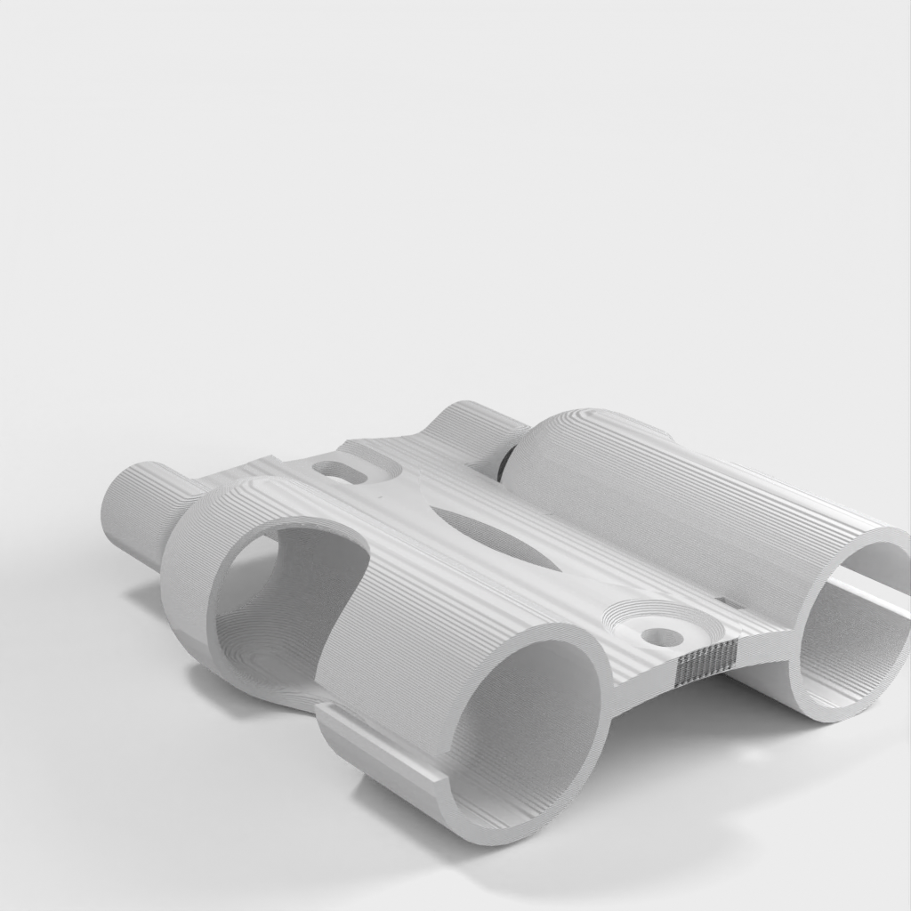 Polkupyörän pulloteline, jossa CO2-pidike x2 ja vakioruuviväli