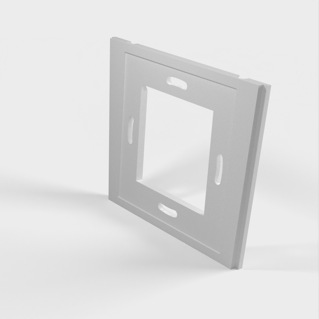 Kelluva tabletin seinäteline, jossa lataustuki