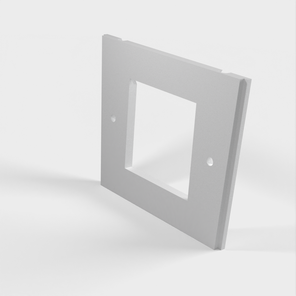 Kelluva tabletin seinäteline, jossa lataustuki