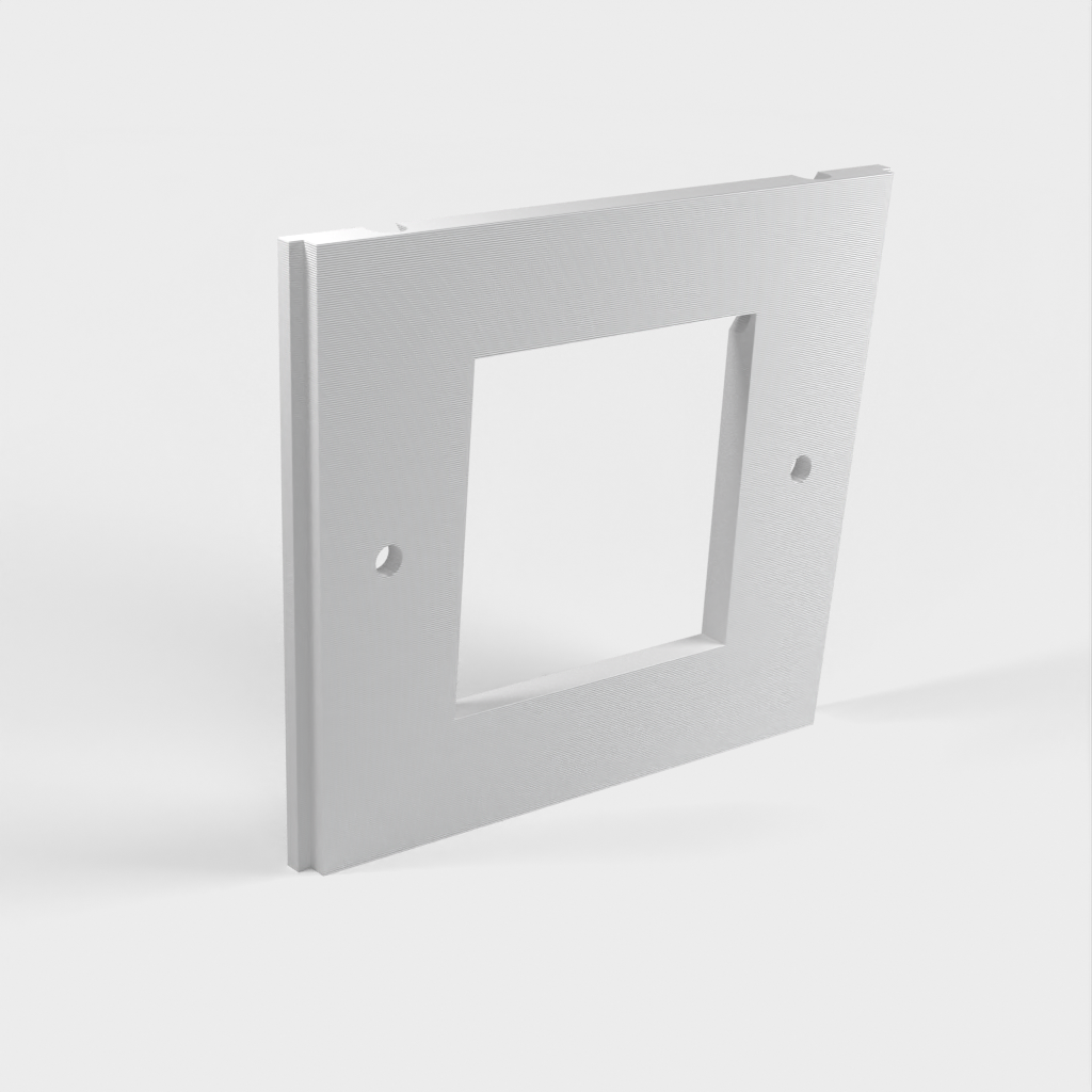 Kelluva tabletin seinäteline, jossa lataustuki