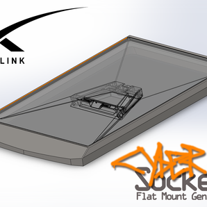 Starlink Standard Gen 4 Flat Mount CyberSocket (tasainen kiinnitys)