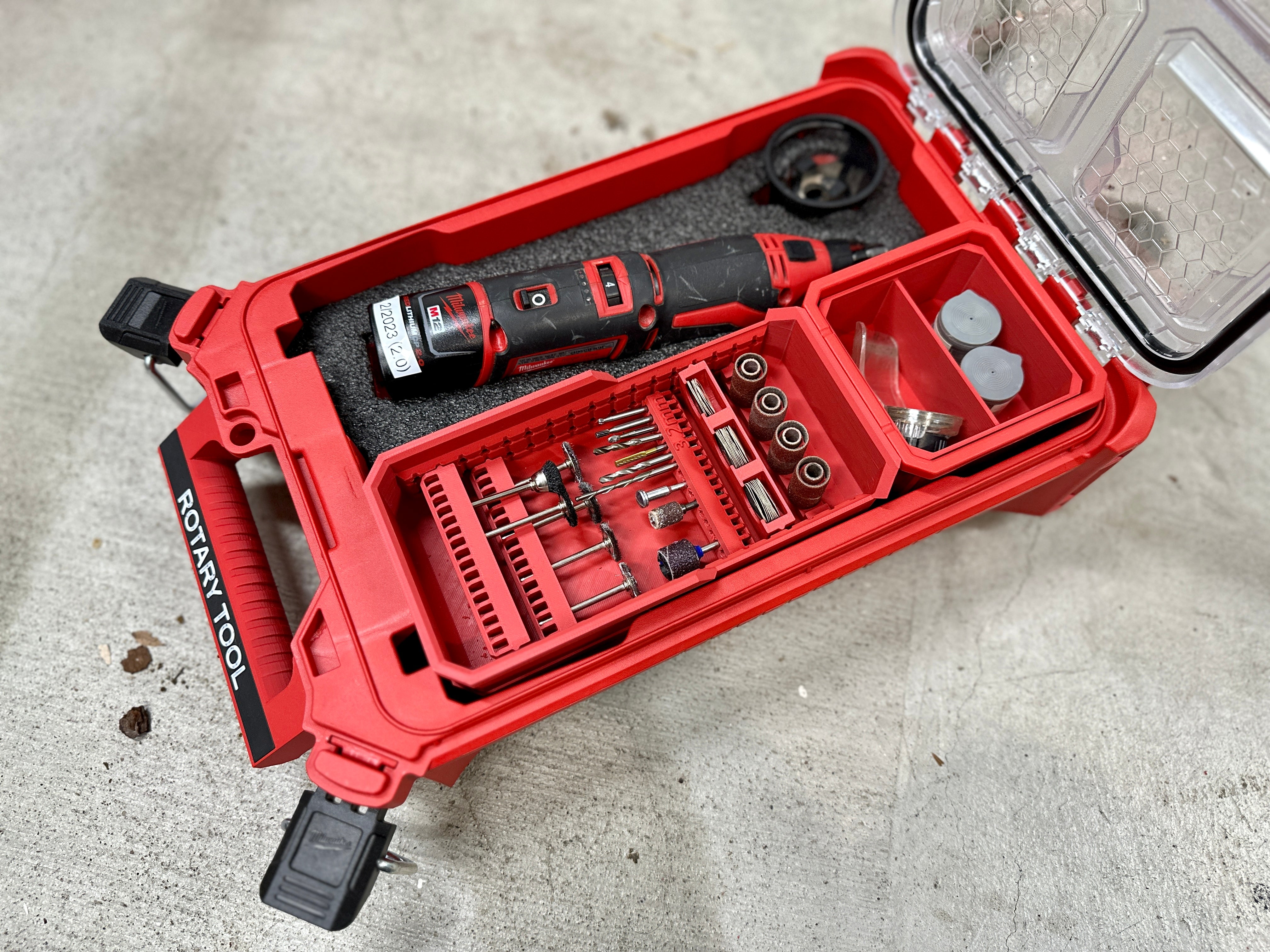 Milwaukee Rotary -työkalujen Packout-järjestelysarja