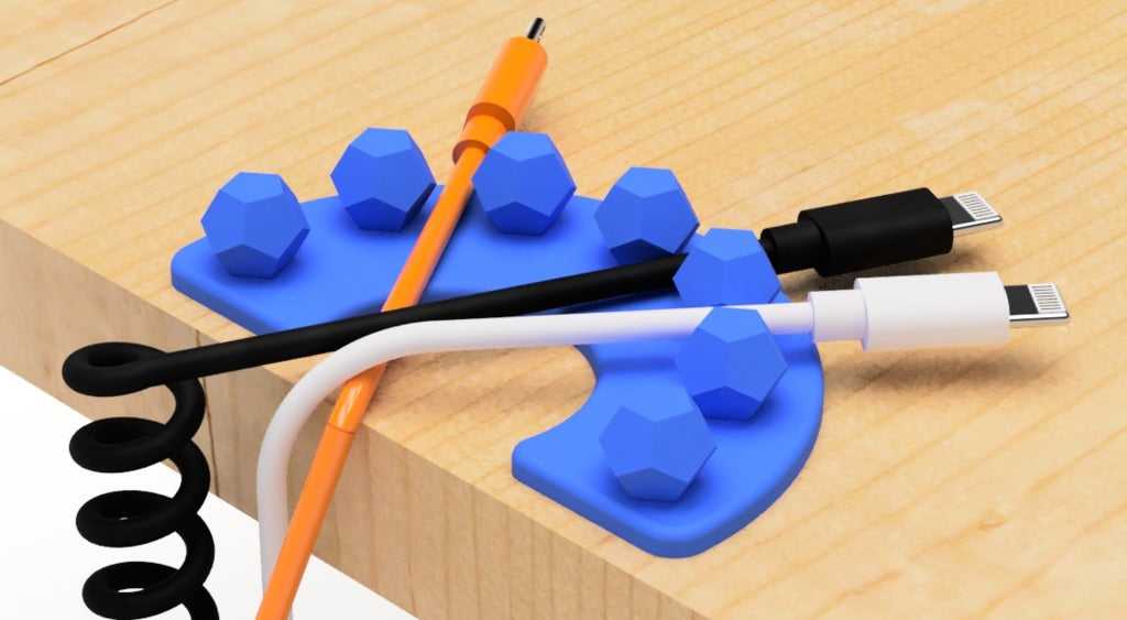 USB-kaapelin pidike (Säännöllinen dodekaeder)