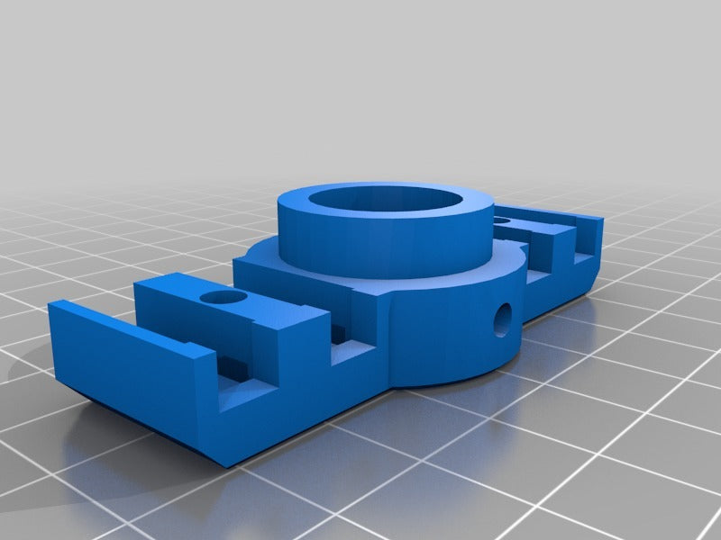German RepRap NEO E3D V6 -kiinnike integroidulla pistokkeella ja kaapelihallinnalla