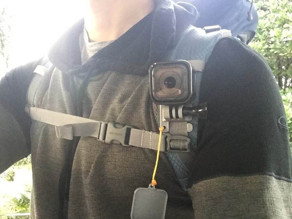 GoPro Session Reppu Olkahihnakiinnike objektiivin suojakannella