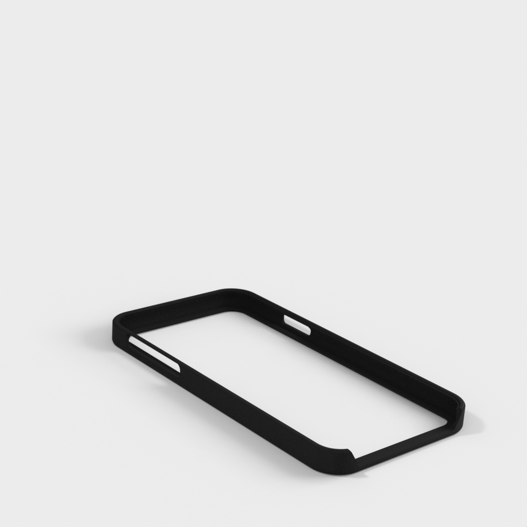 iPhone X puskurikotelo, jossa pehmustettu takaosa