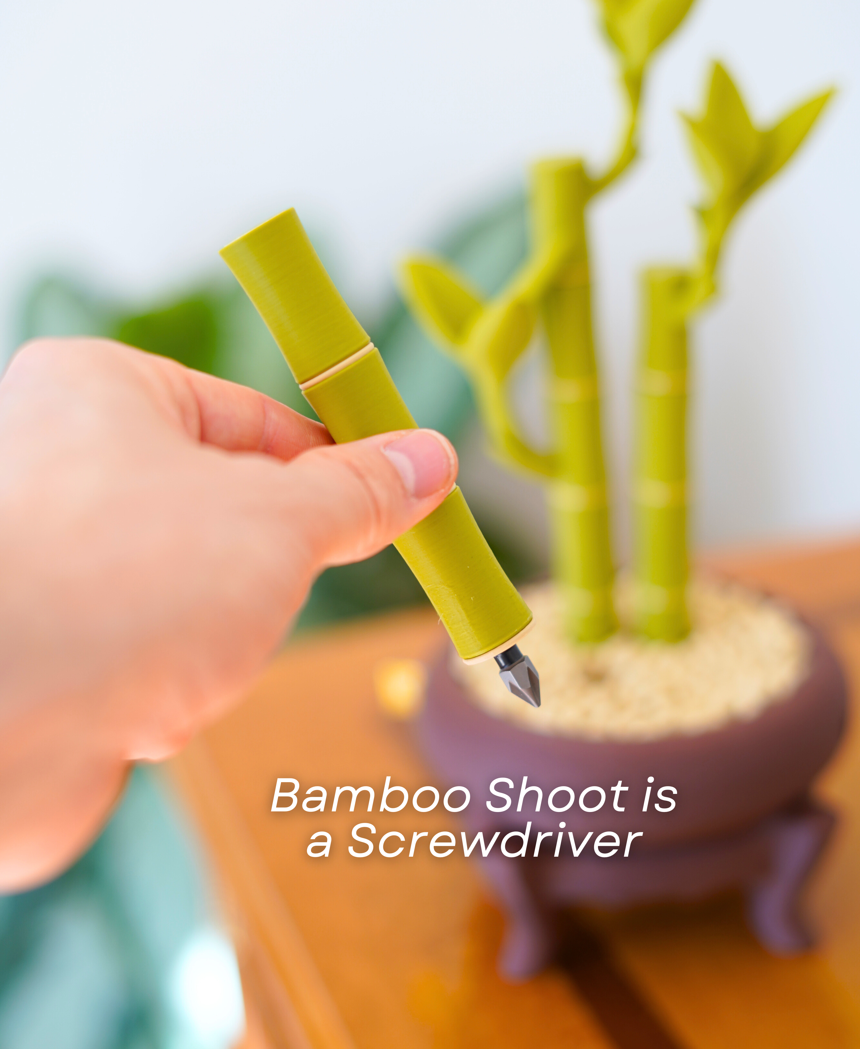 Bamboo Bits: Tyylikäs työpöydän työkalujen säilytys