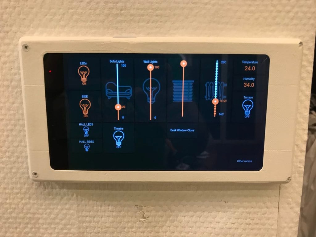 Seinäteline Lenovo Tab7 Essentialsille (TB-7304F), jossa on tilaa microUSB:lle