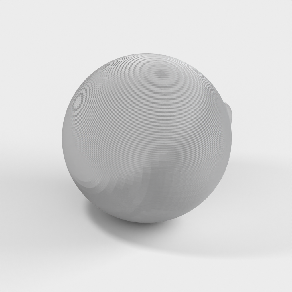 3D-tulostettu palapeli pallon kanssa