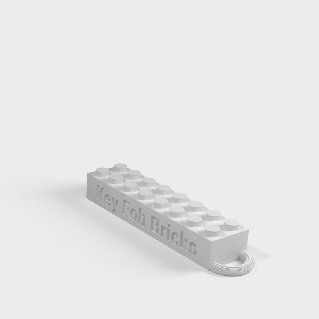 Personoitu LEGO-yhteensopiva tekstitunniste-avaimenperä
