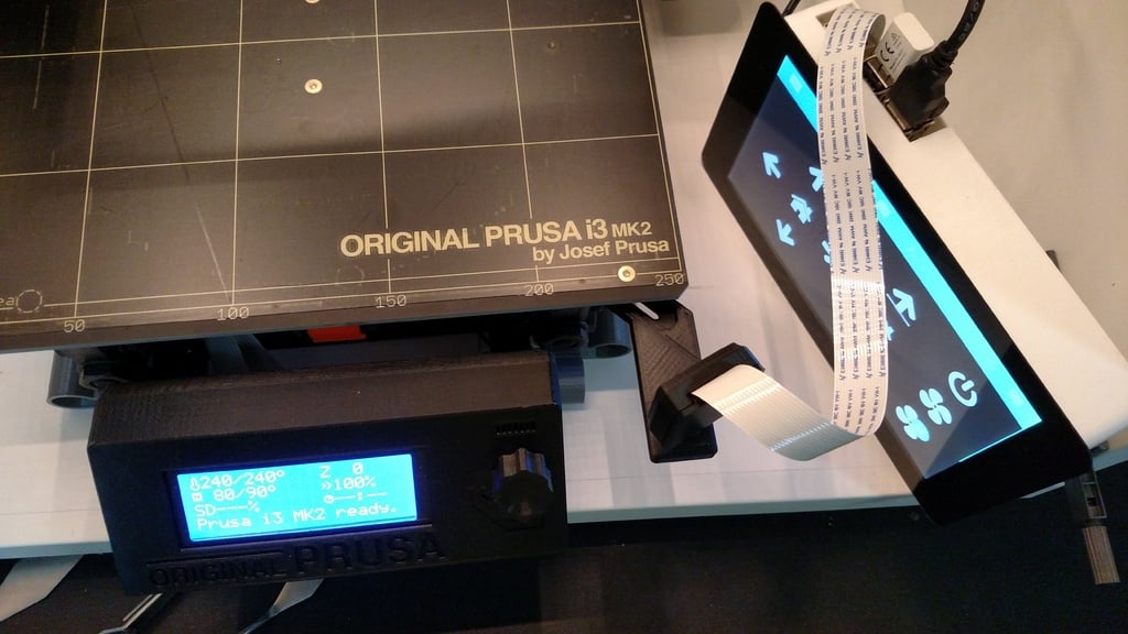 Prusa MK2 -kamerakiinnike Raspberry Pille