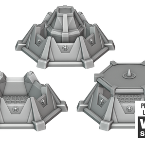 Pienet pyöreät kiinnikkeet Warhammer 40k maastoon