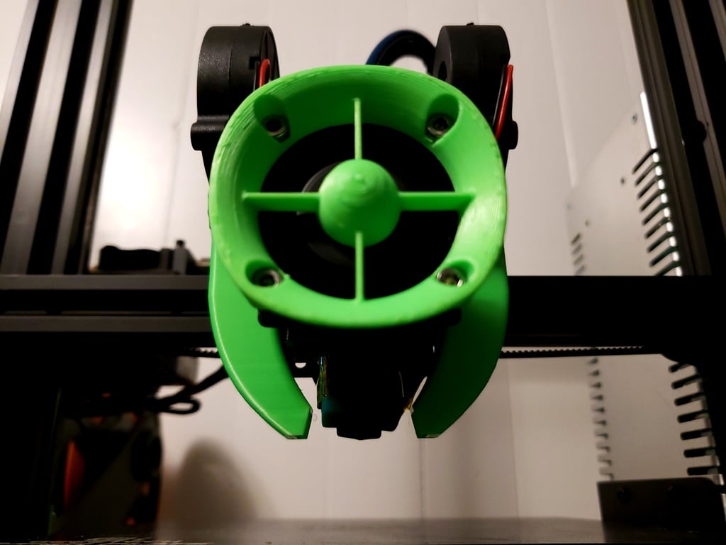 Päivityskiinnike Geeetech A10/A30: E3D V6 Hotend ja Dual 5015 -puhallintuki