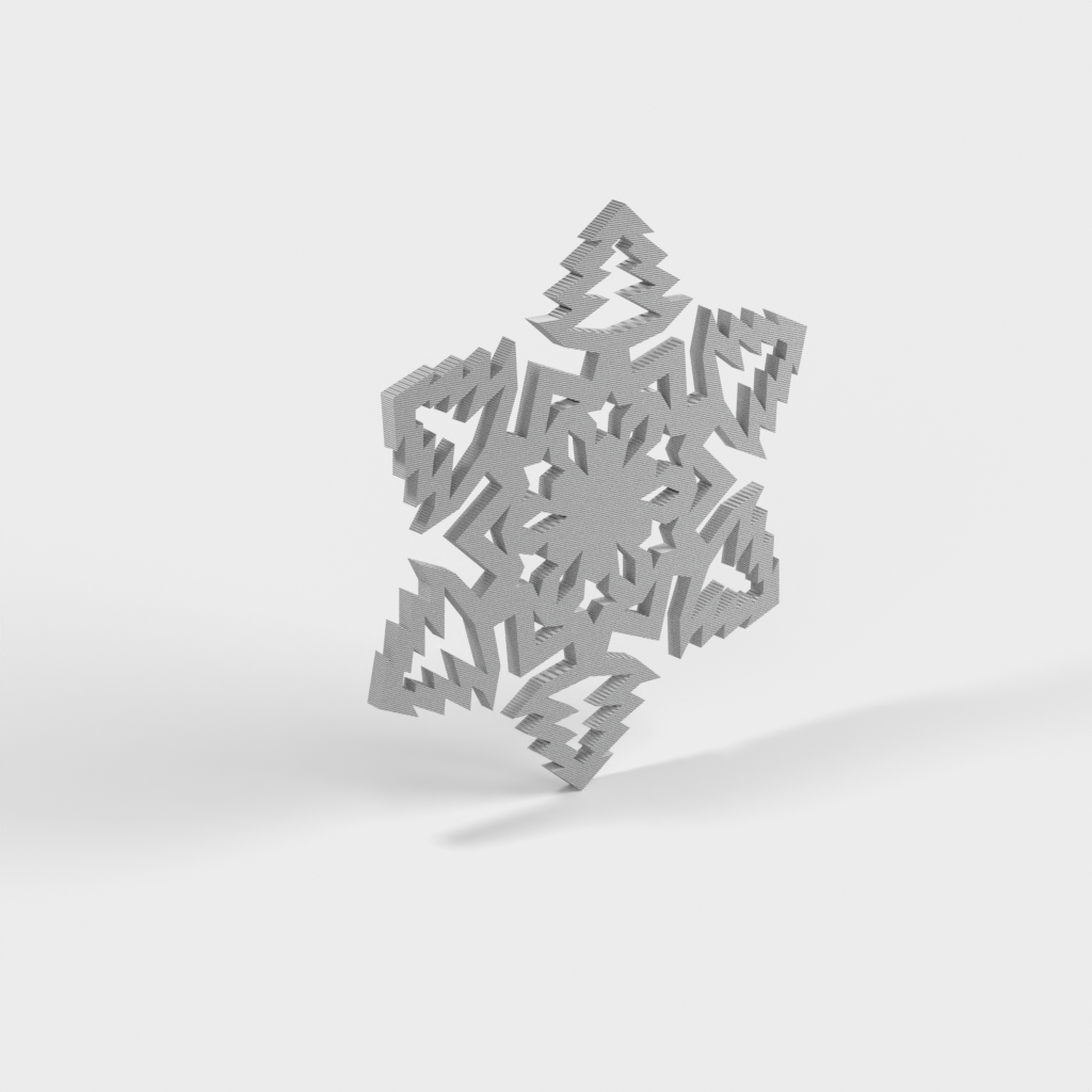 Erilaisia Snowdrift-koristeita jouluksi