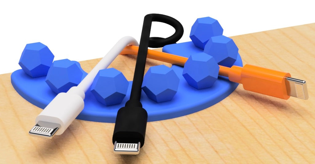 USB-kaapelin pidike (Säännöllinen dodekaeder)