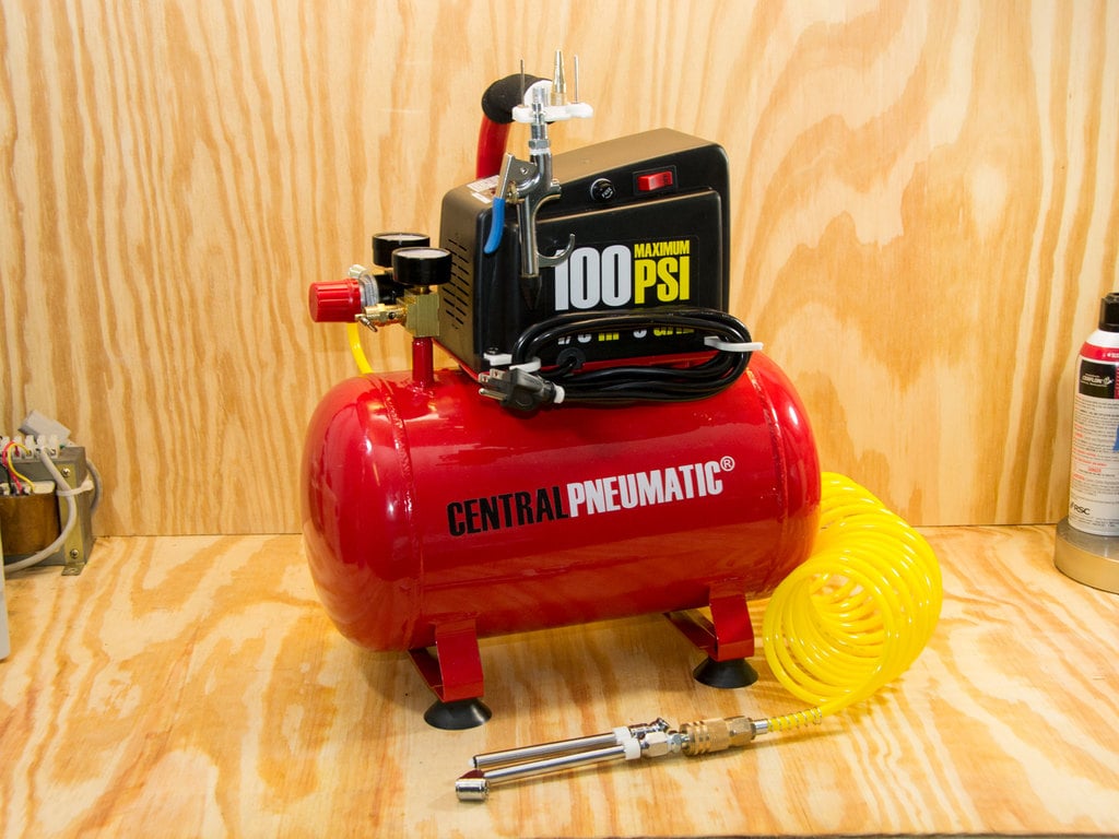 Lisätarvikkeet 3 gallonan Hotdog-ilmakompressoriin (Harbor Freight Tools)