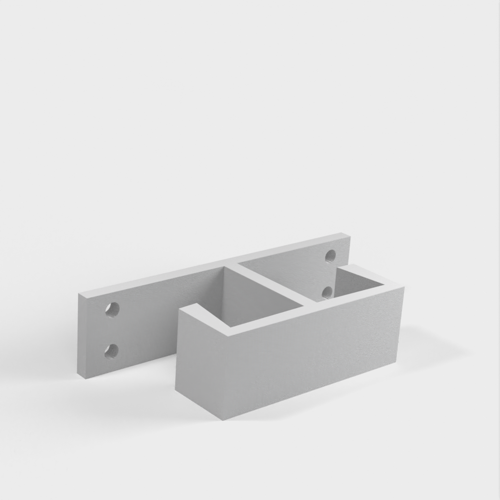 Kaksinkertainen kaapeliteline pöydälle / Pöydän alla oleva kaapelipidike IKEA-pöydälle
