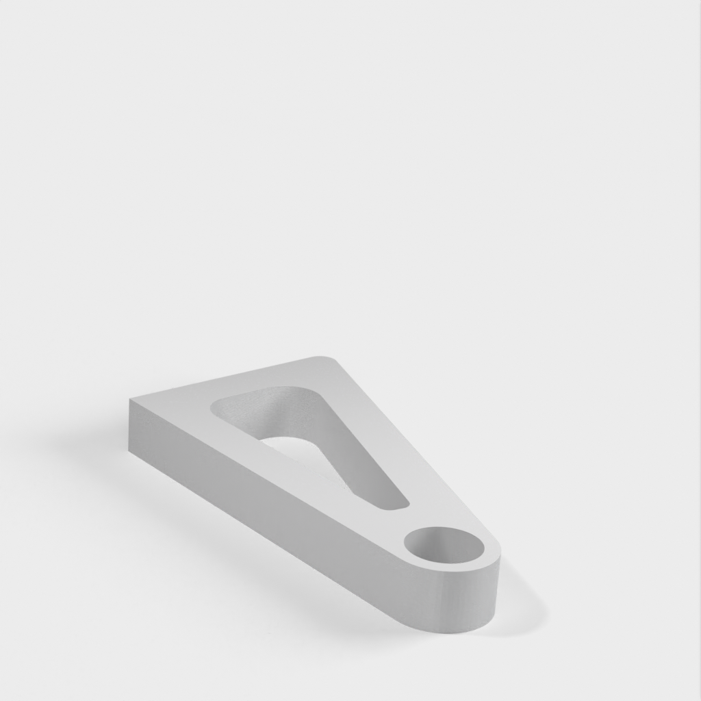 Seinäkiinnike sokkokiinnikkeellä 28 mm verhotankoon (Ikea)