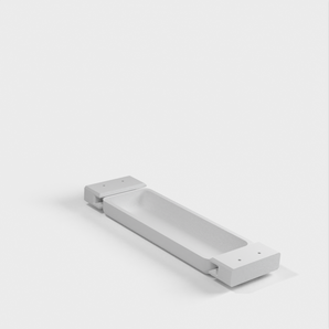 IKEA:n alusta Bekant-pöydälle USB-C-sovittimille