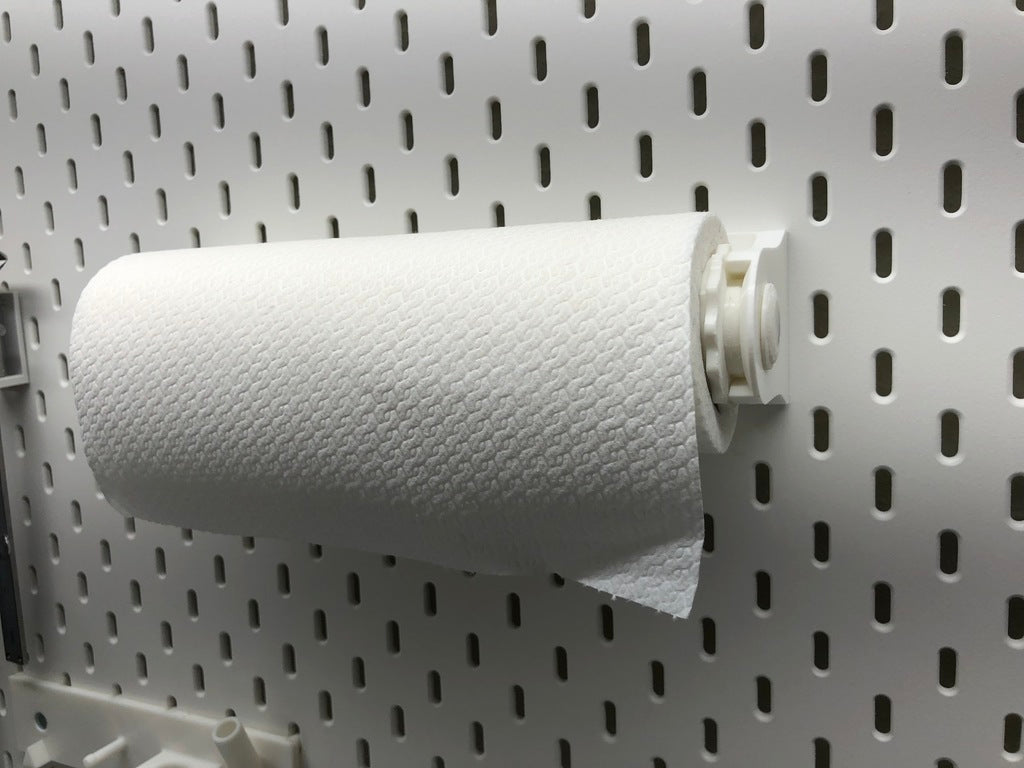 GRAB and GO -paperipyyhepidike seinälle ja IKEA Skådis -levylle