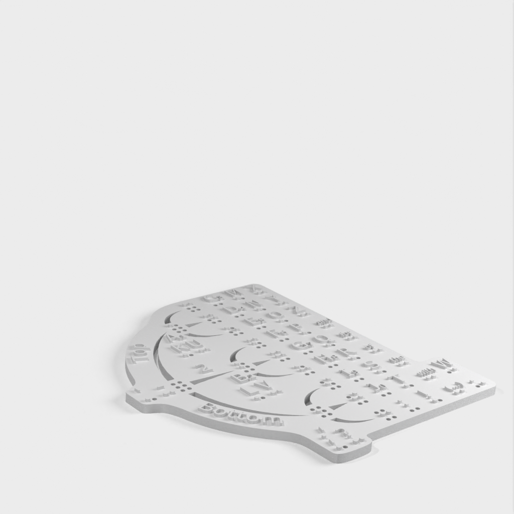 BrailleTree Visio-Tactile muistitieto apuväline pistekirjoituksen oppimiseen