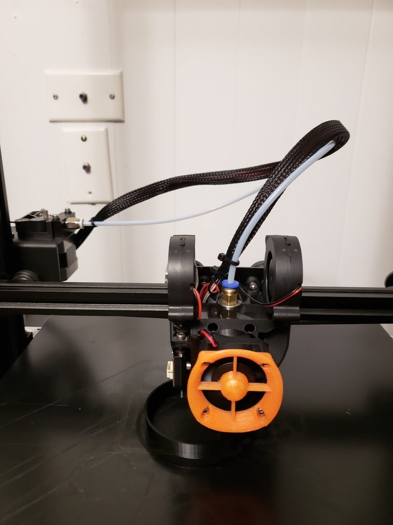 Päivityskiinnike Geeetech A10/A30: E3D V6 Hotend ja Dual 5015 -puhallintuki