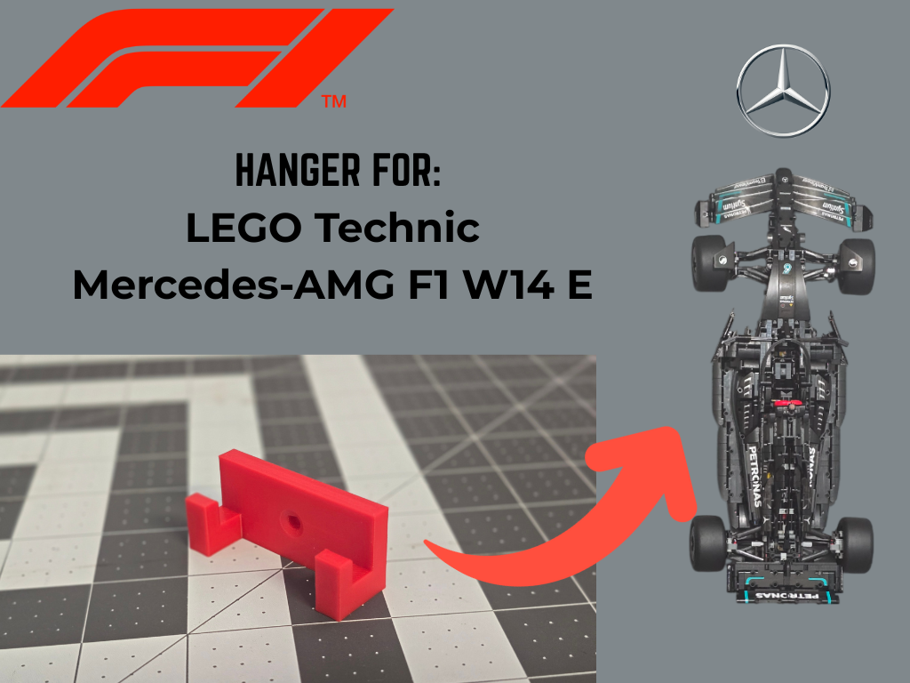Seinäkiinnike LEGO Technic Mercedes-AMG F1 W14 E:lle