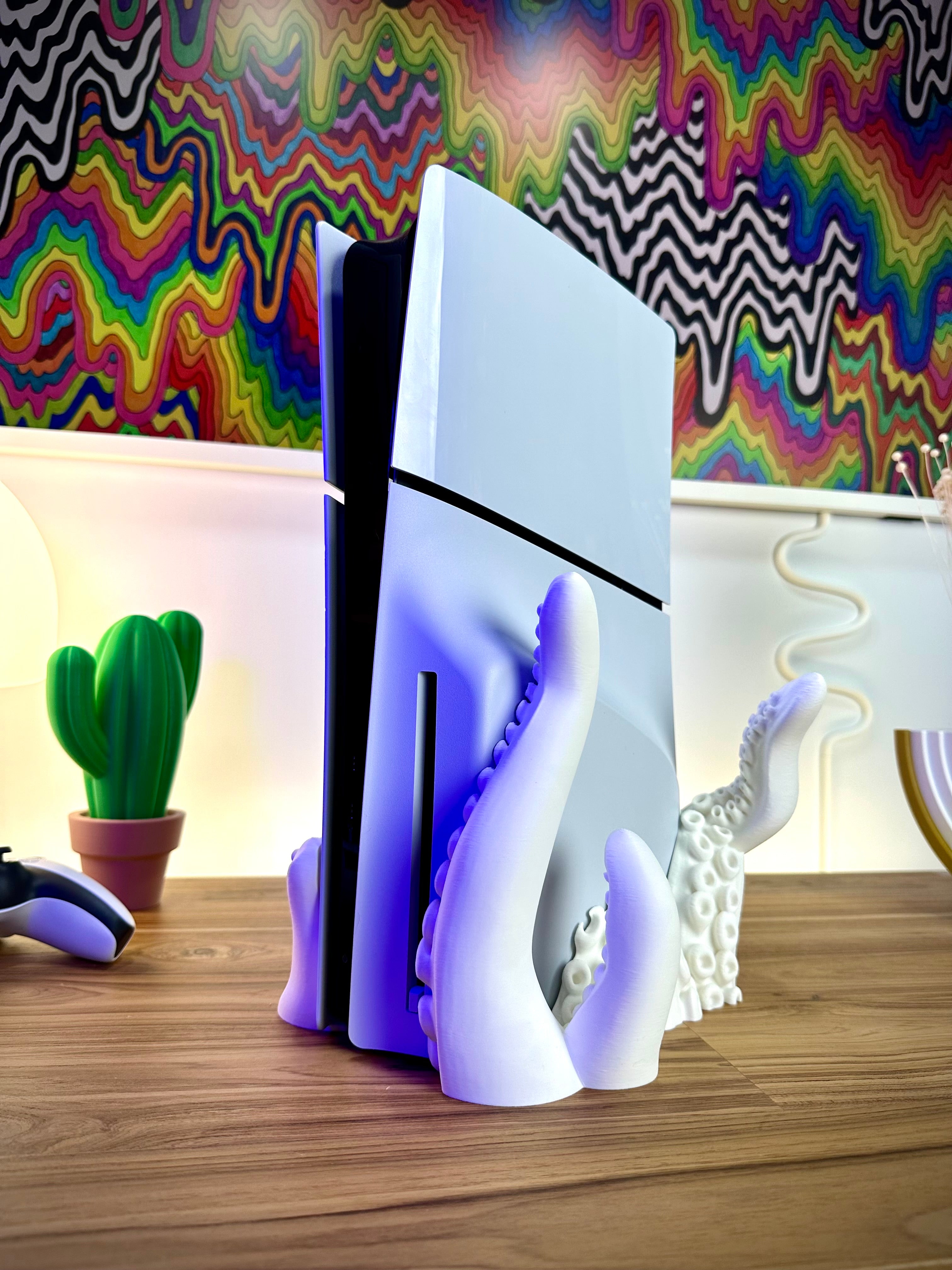 PS5 Slim Disc & Digital -pidike lonkerorakenteella