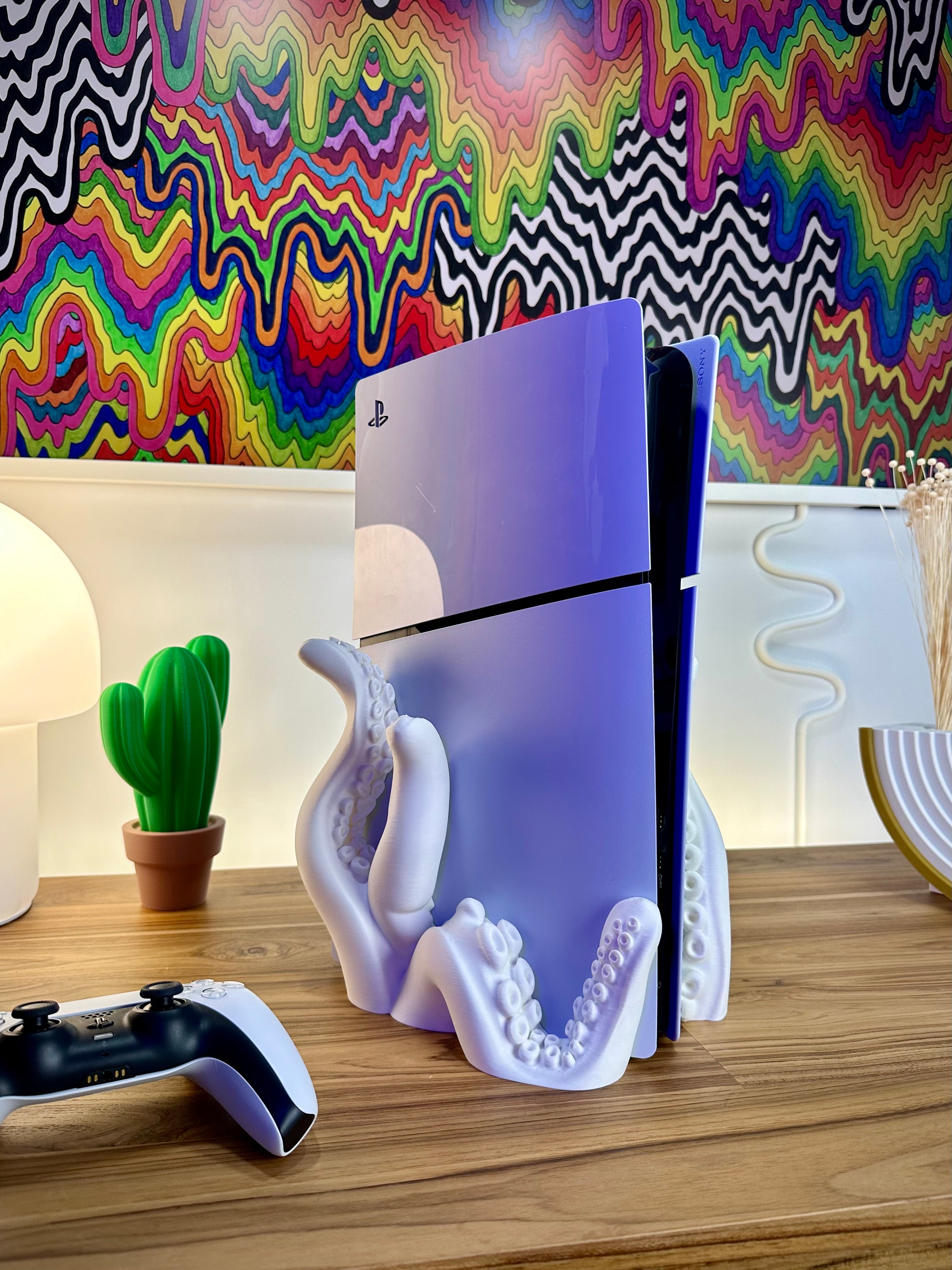 PS5 Slim Disc & Digital -pidike lonkerorakenteella