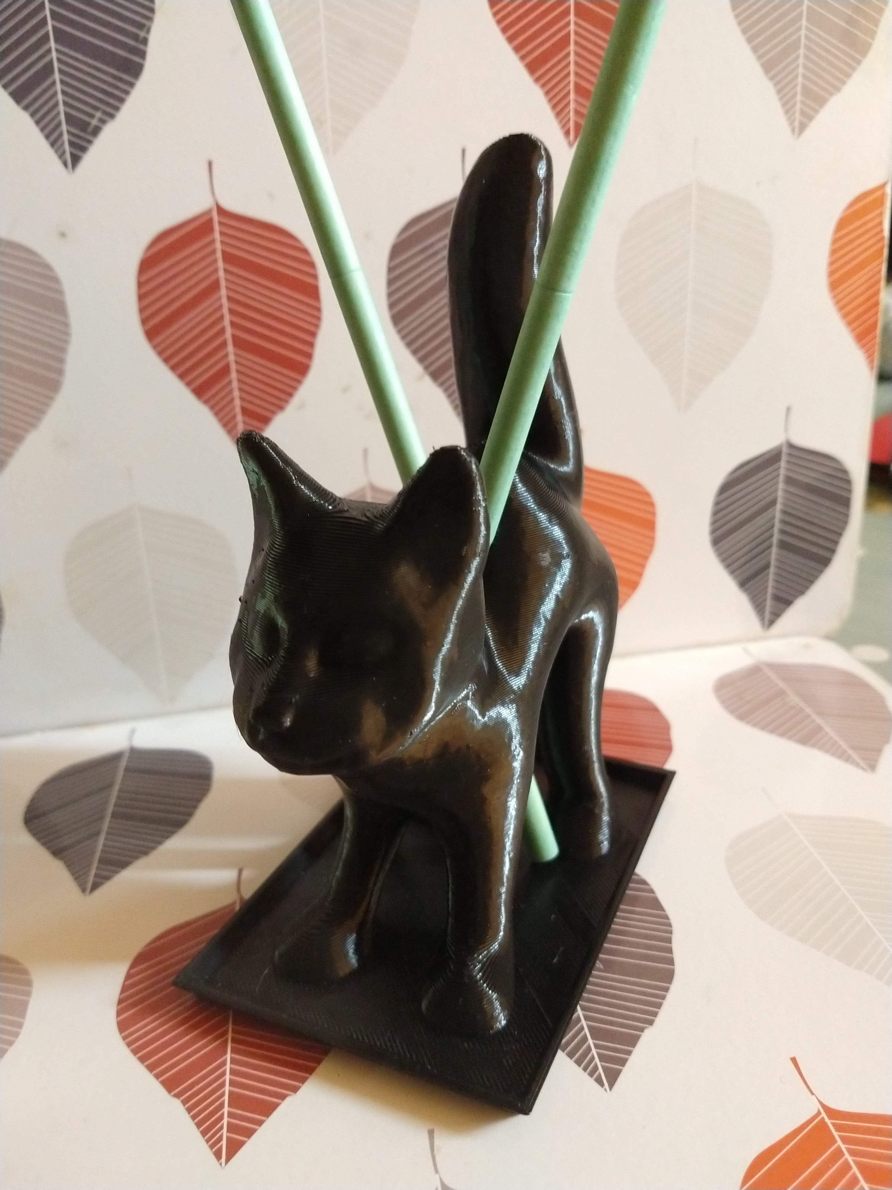 Katteformet Røgelses- og Parfumestikholder til Halloween
