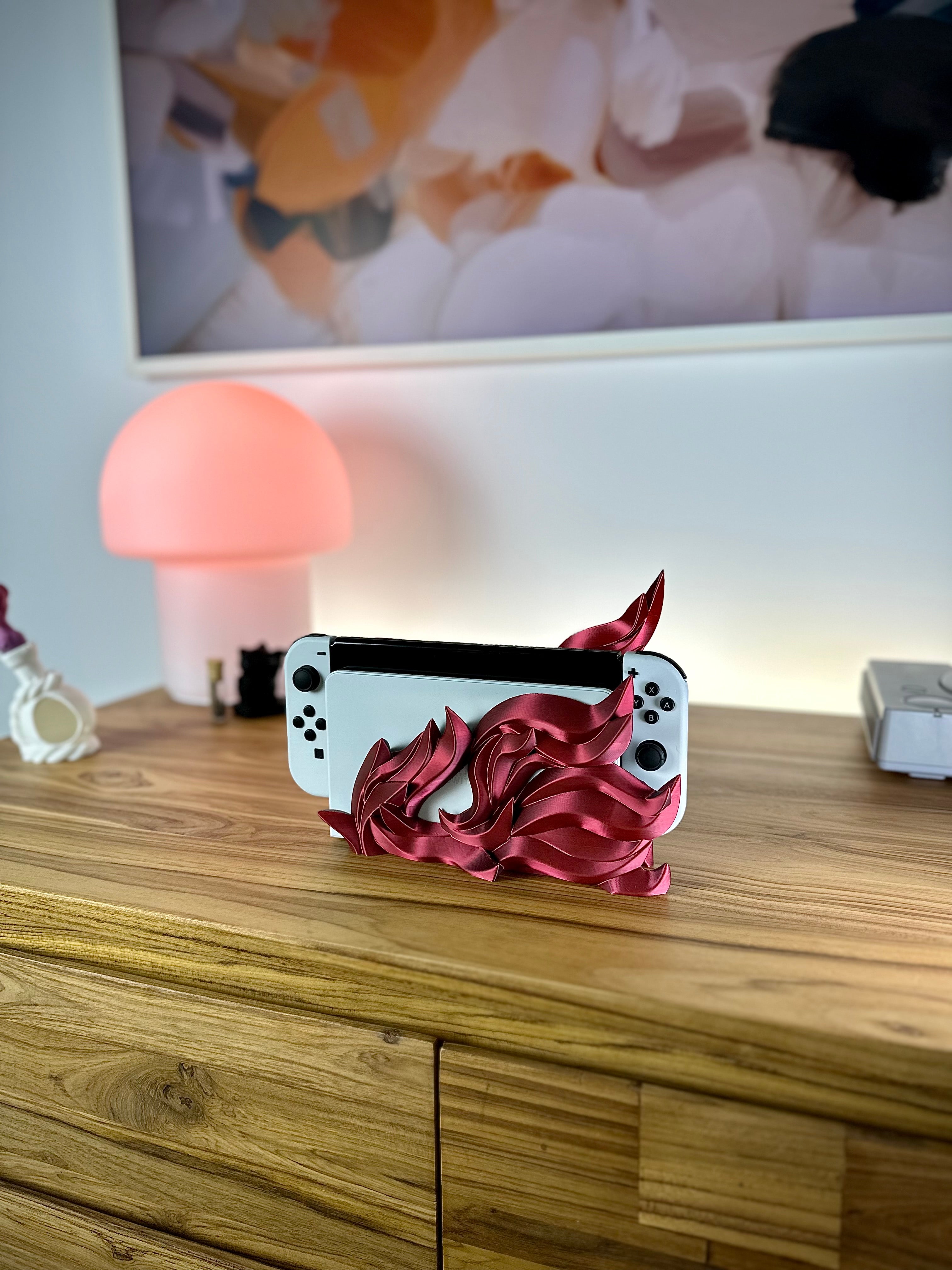 Tyylikäs liekkilaturi Switch OLED/Classic -malleille