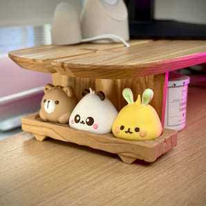 Kawaii Eläin Bao Hahmot Puupalikoilla