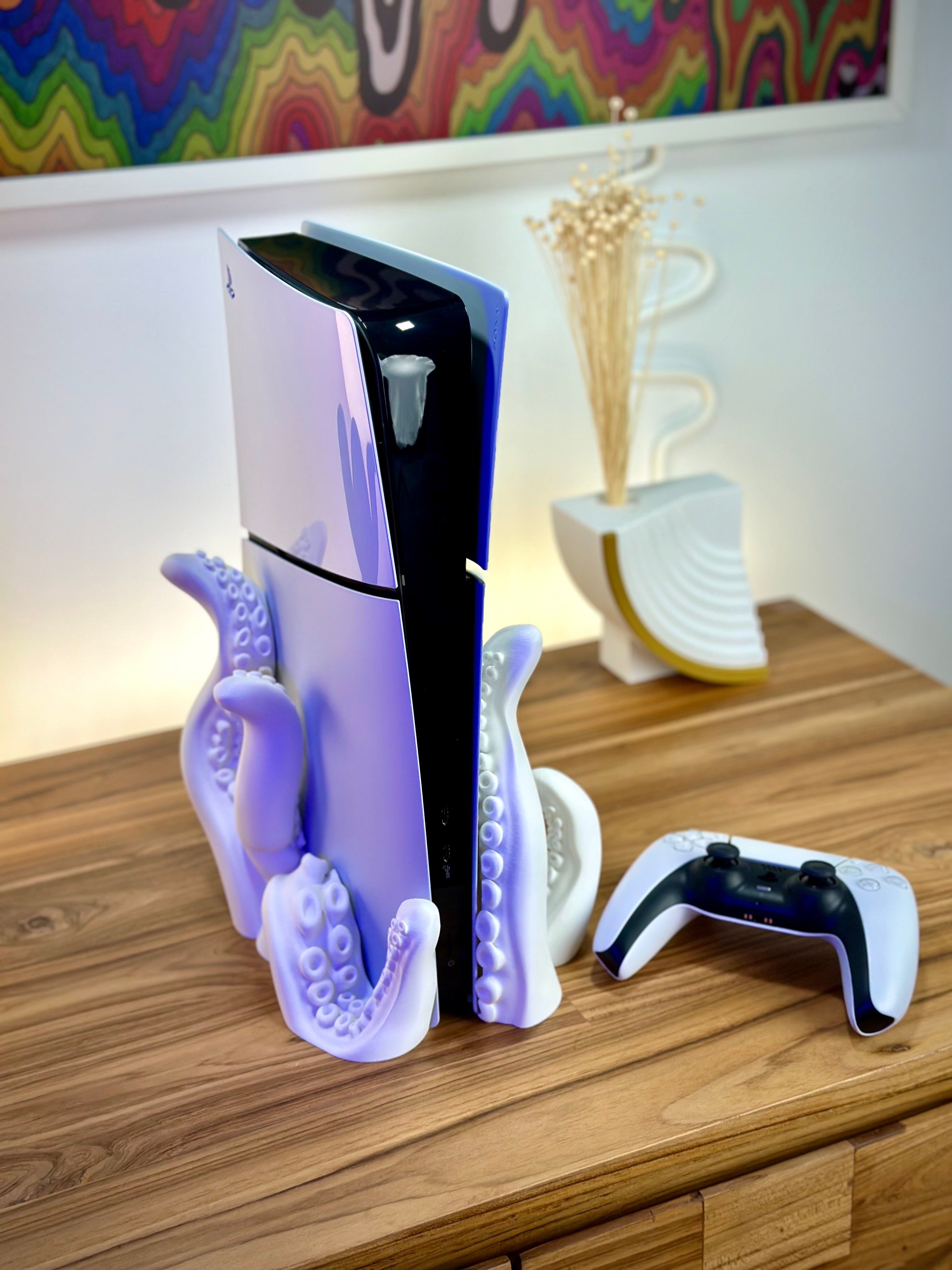 PS5 Slim Disc & Digital -pidike lonkerorakenteella