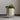 Rund ribbet mid-century plantepotte med fødder