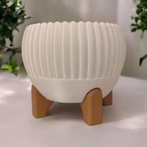 Luma Mid-Century plantepotte med ben