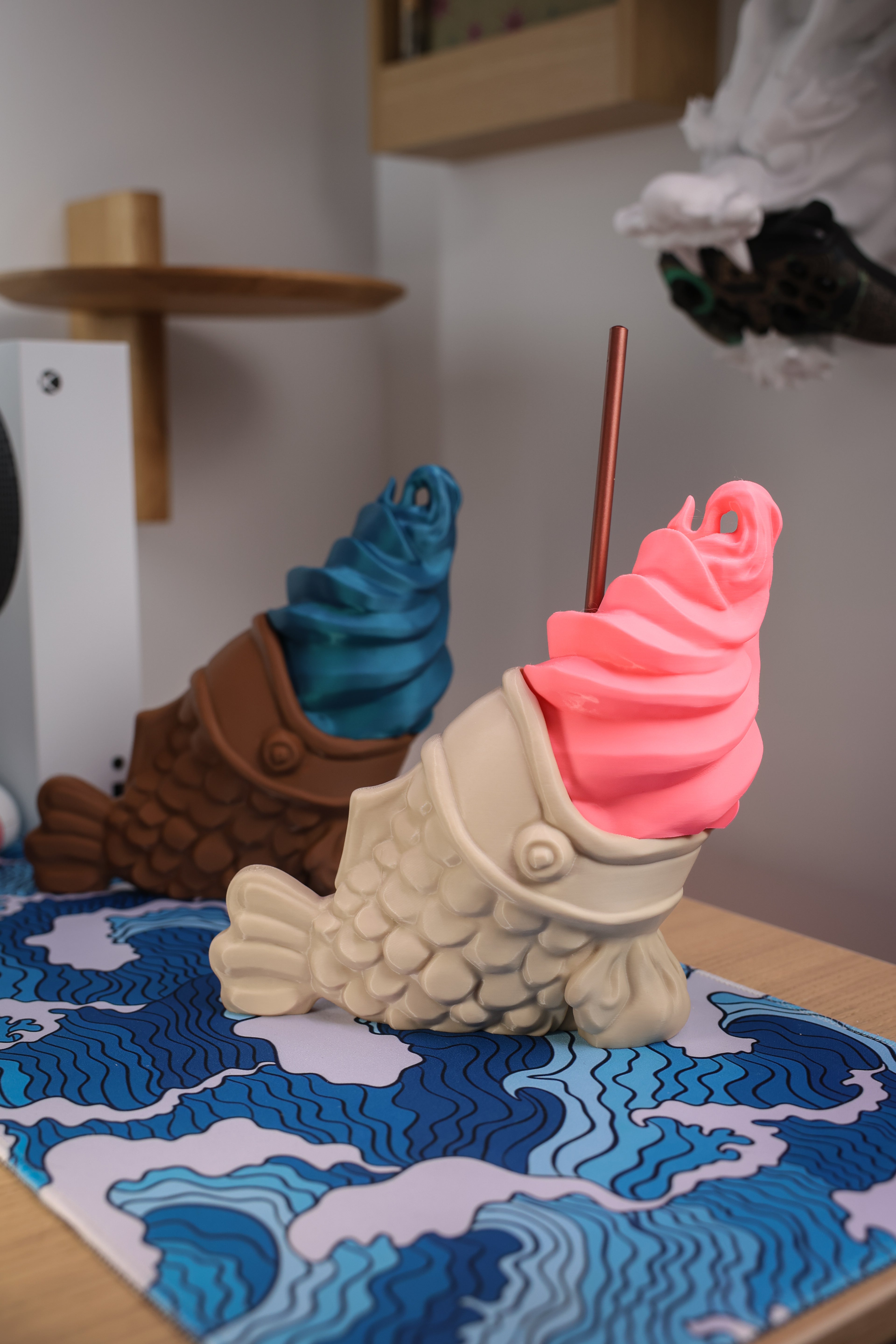 Taiyaki-pidike työpöydän järjestelyyn