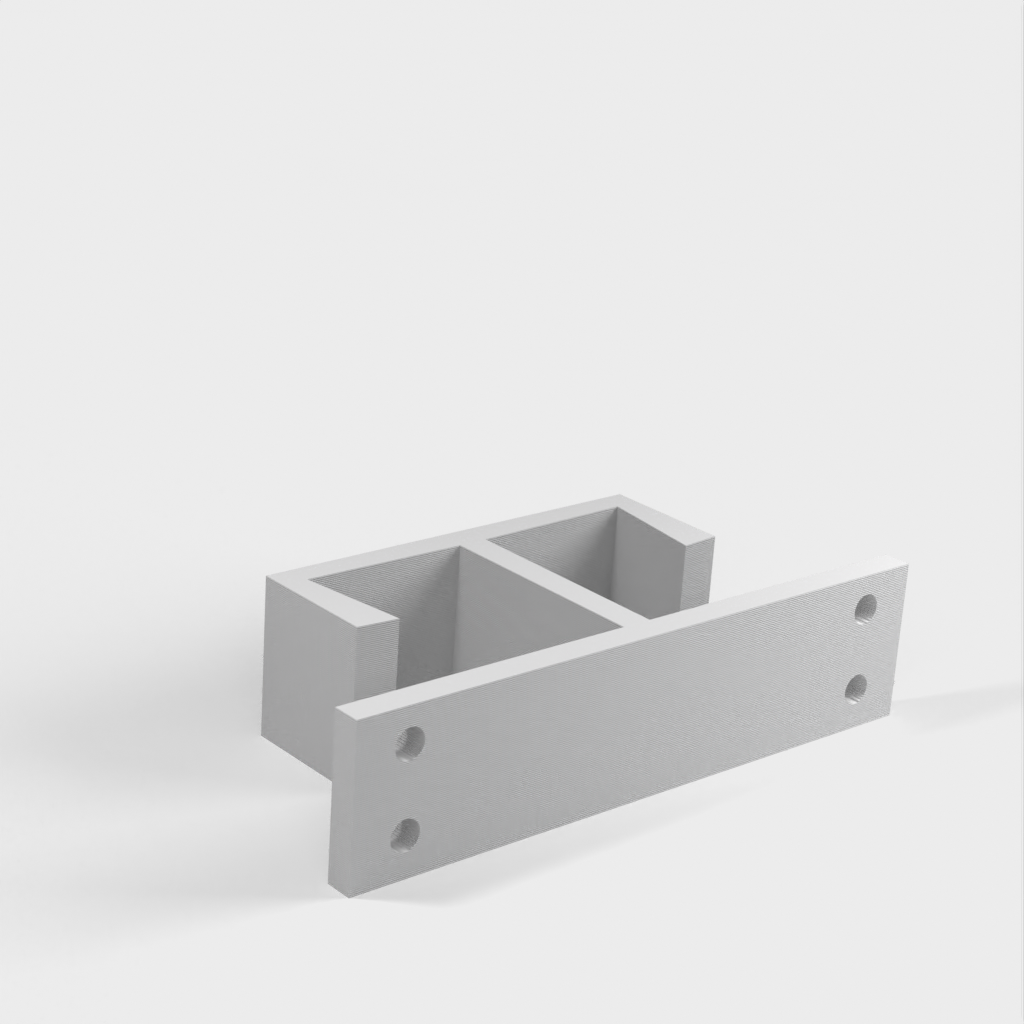 Kaksinkertainen kaapeliteline pöydälle / Pöydän alla oleva kaapelipidike IKEA-pöydälle