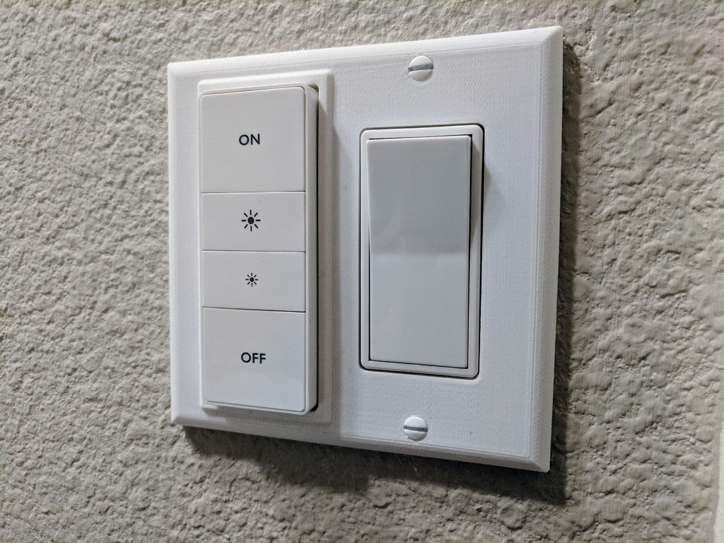 Kaksinkertainen seinäkytkinlevy Philips Hue -kaukosäätimelle
