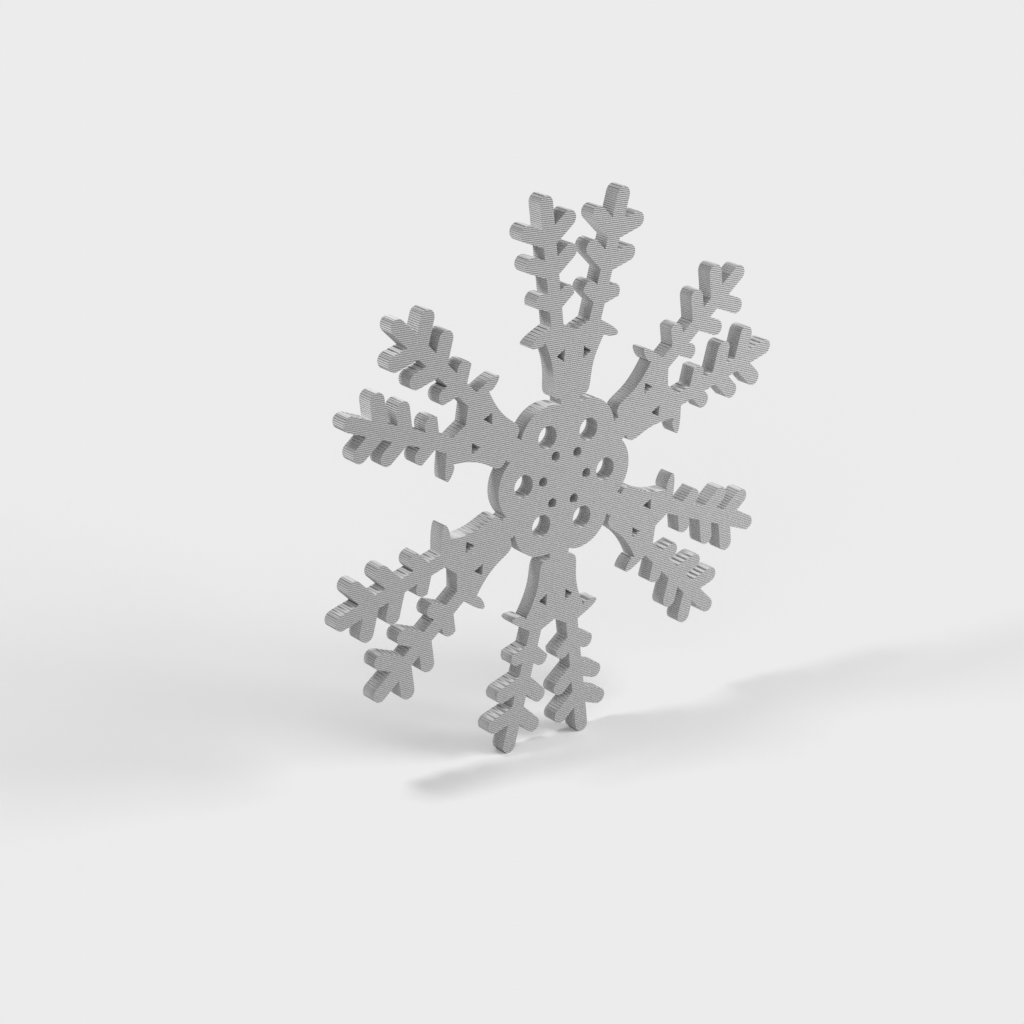 Erilaisia Snowdrift-koristeita jouluksi