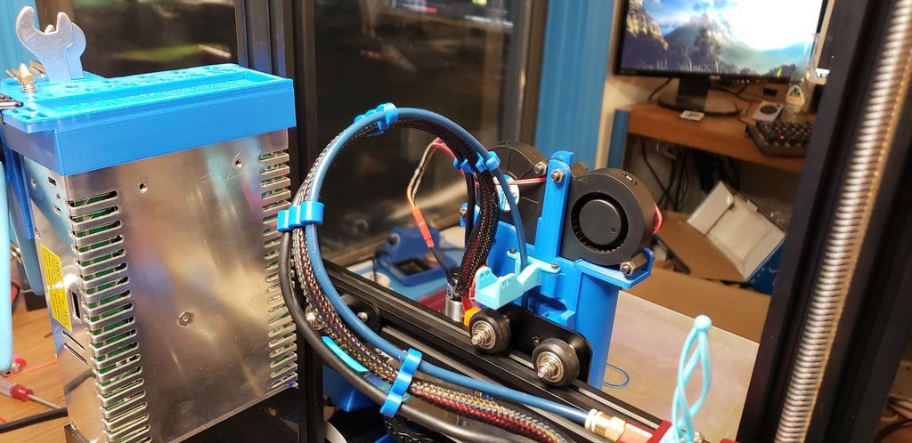 Creality Kaapeli- ja Bowden-pidikkeet - Ender 3- ja CR-10-sarjoille