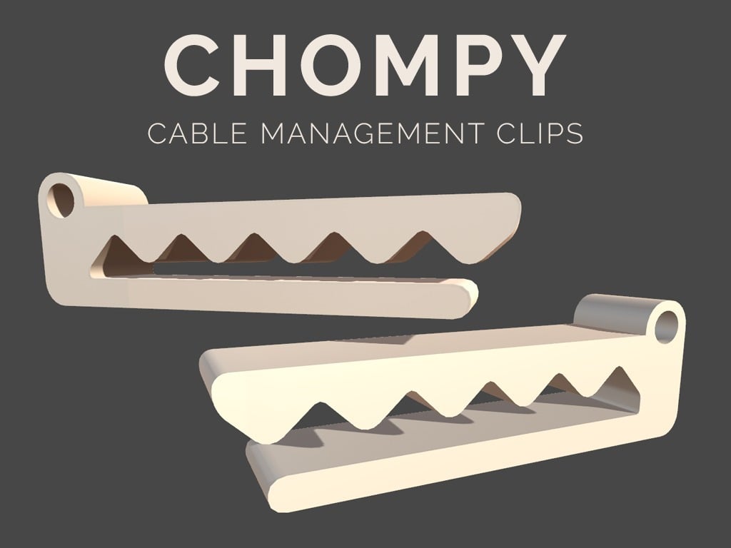 Chompy Krokotiili kaapelinohjausklipsi