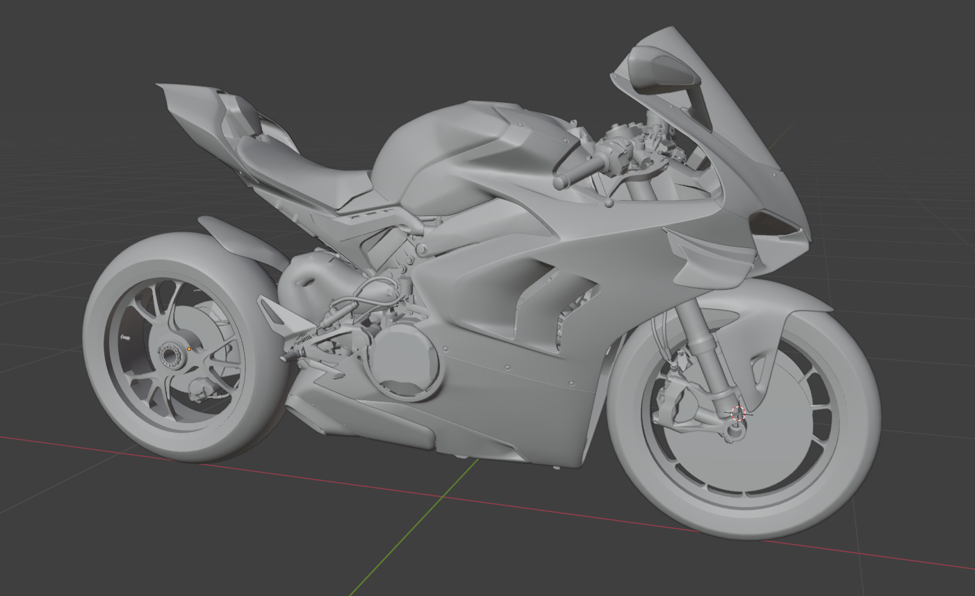 2019 Ducati Panigale V4 R: Yksityiskohtainen 3D-malli